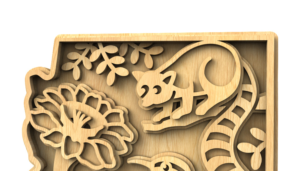C240-Arizona Scroll Saw Pattern - Alex Fox Patterns