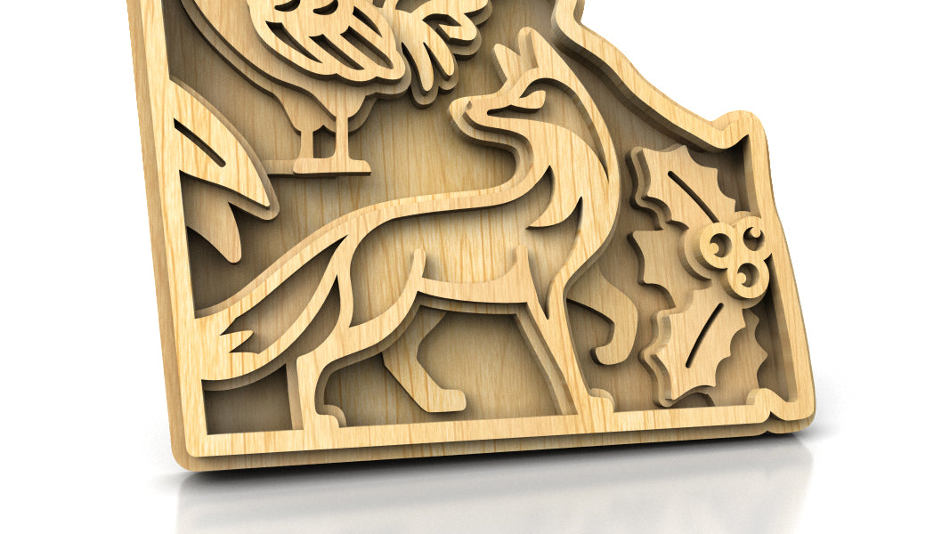 C240-Delaware Scroll Saw Pattern - Alex Fox Patterns