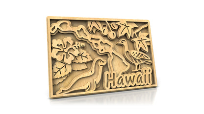 C240-Hawaii Scroll Saw Pattern - Alex Fox Patterns