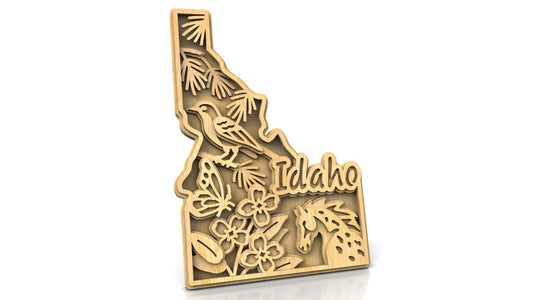 C240-Idaho Scroll Saw Pattern - Alex Fox Patterns