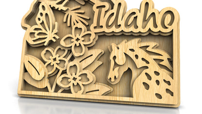 C240-Idaho Scroll Saw Pattern - Alex Fox Patterns