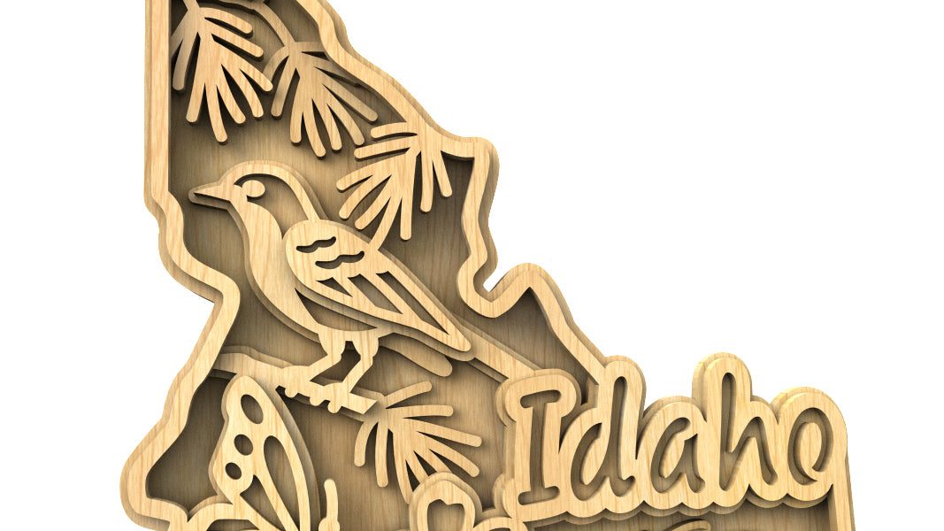C240-Idaho Scroll Saw Pattern - Alex Fox Patterns