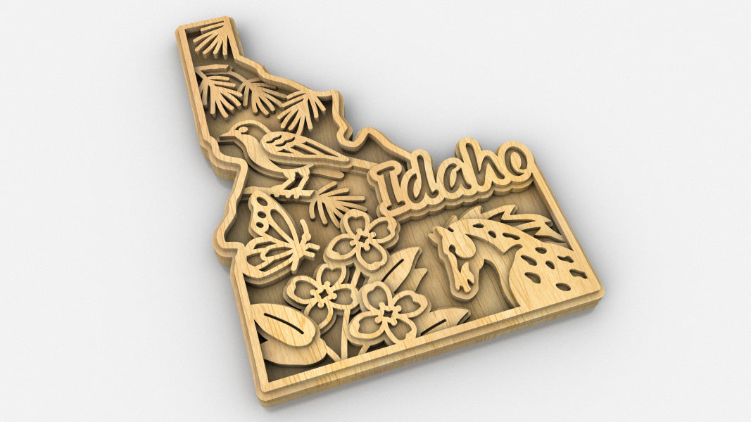 C240-Idaho Scroll Saw Pattern - Alex Fox Patterns