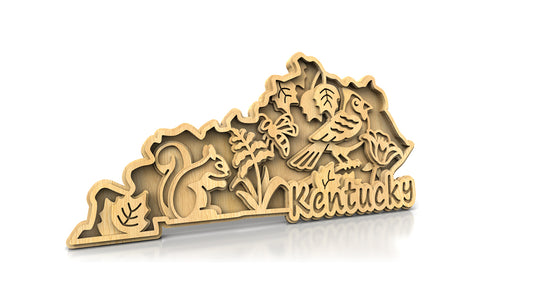 C240-Kentucky Scroll Saw Pattern - Alex Fox Patterns