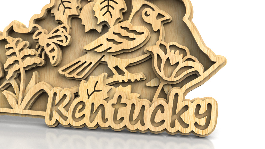C240-Kentucky Scroll Saw Pattern - Alex Fox Patterns