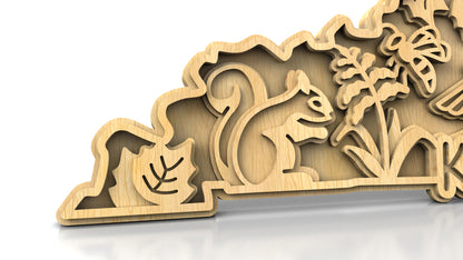 C240-Kentucky Scroll Saw Pattern - Alex Fox Patterns
