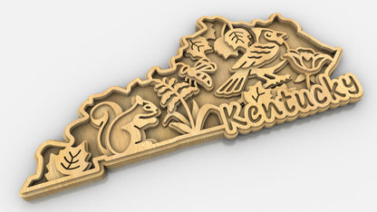 C240-Kentucky Scroll Saw Pattern - Alex Fox Patterns