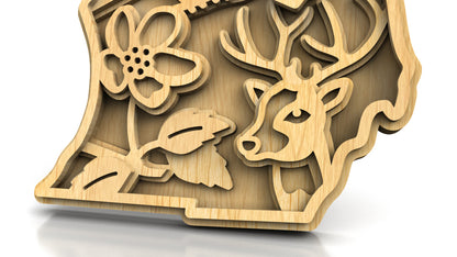 C240-Michigan Scroll Saw Pattern - Alex Fox Patterns