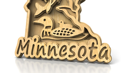 C240-Minnesota Scroll Saw Pattern - Alex Fox Patterns