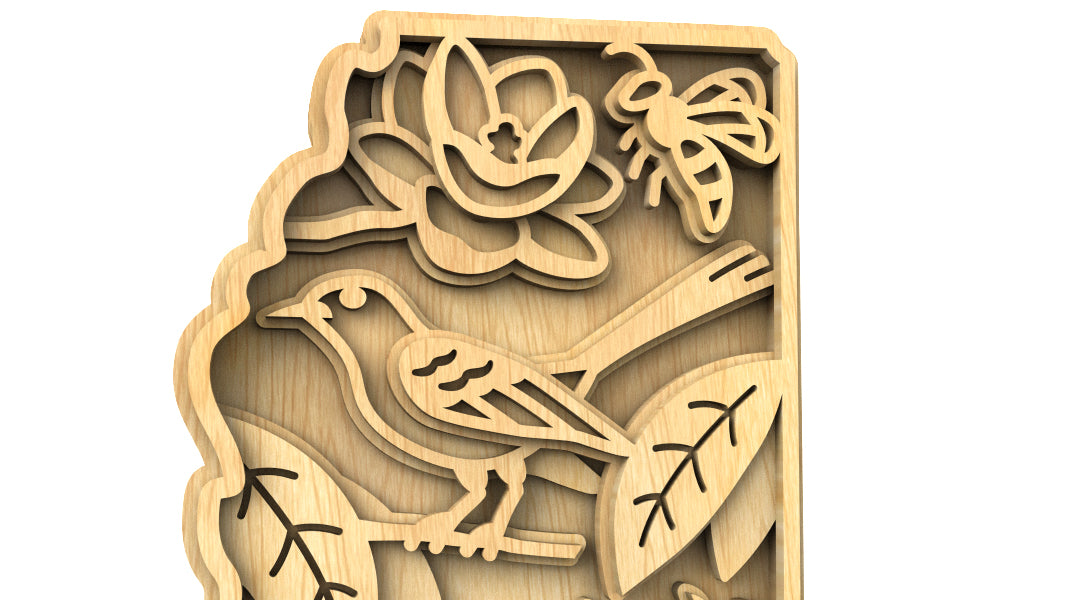C240-Mississippi Scroll Saw Pattern - Alex Fox Patterns