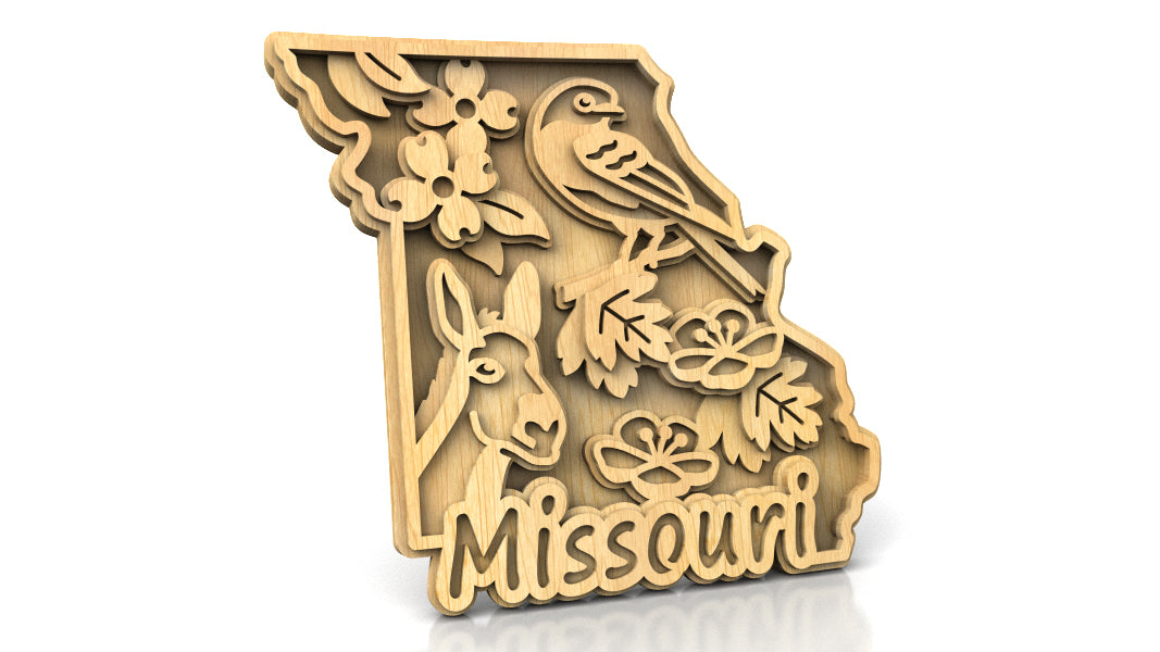 C240-Missouri Scroll Saw Pattern - Alex Fox Patterns