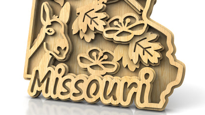 C240-Missouri Scroll Saw Pattern - Alex Fox Patterns