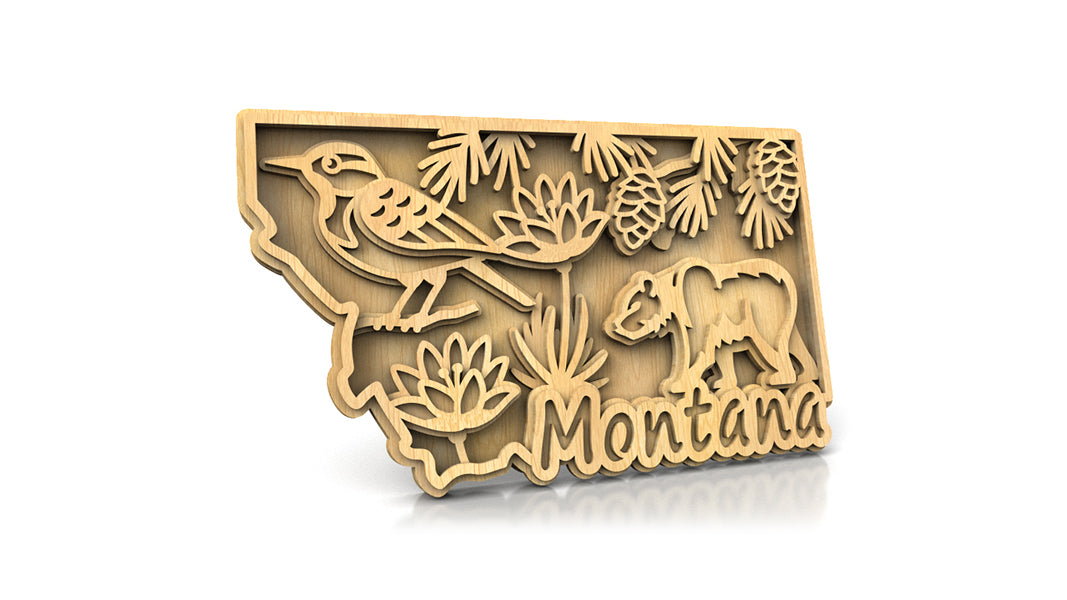 C240-Montana Scroll Saw Pattern - Alex Fox Patterns