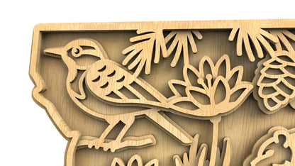 C240-Montana Scroll Saw Pattern - Alex Fox Patterns