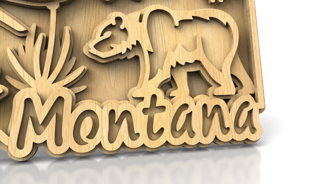 C240-Montana Scroll Saw Pattern - Alex Fox Patterns