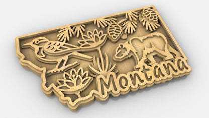 C240-Montana Scroll Saw Pattern - Alex Fox Patterns