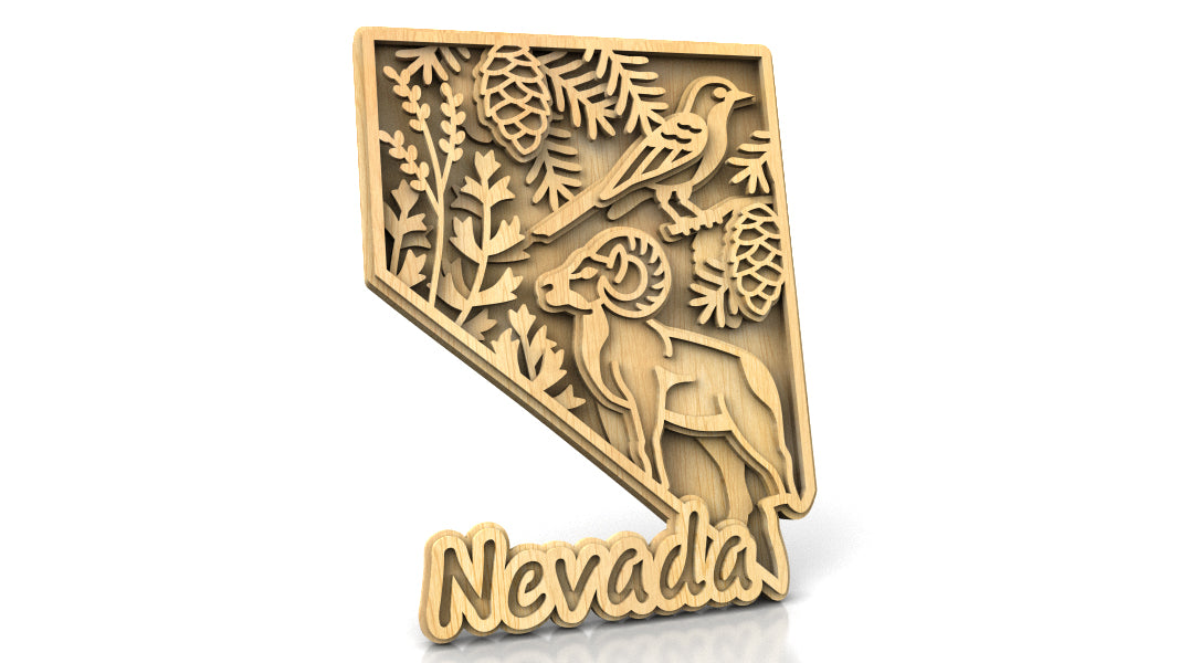 C240-Nevada Scroll Saw Pattern - Alex Fox Patterns