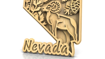C240-Nevada Scroll Saw Pattern - Alex Fox Patterns