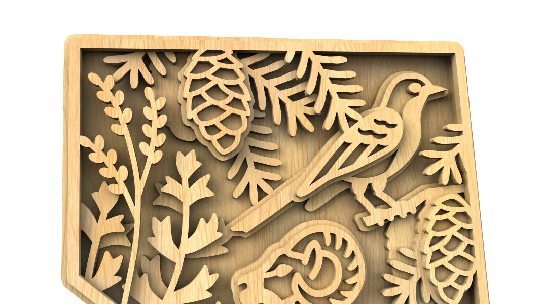 C240-Nevada Scroll Saw Pattern - Alex Fox Patterns