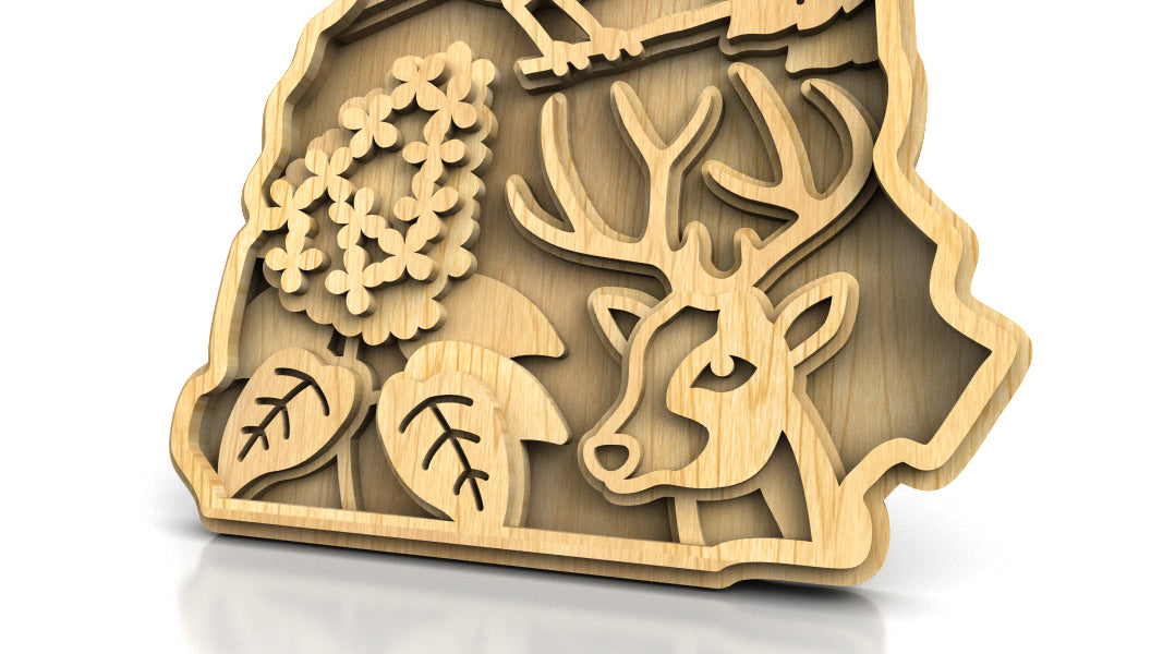 C240-New Hampshire Scroll Saw Pattern - Alex Fox Patterns