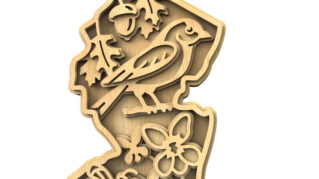 C240-New Jersey Scroll Saw Pattern - Alex Fox Patterns