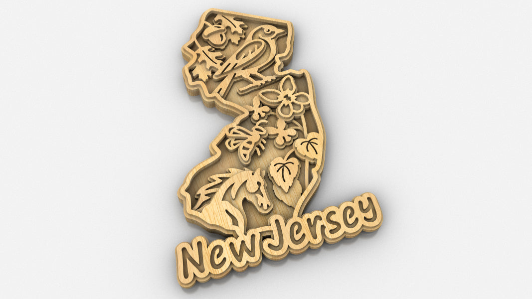 C240-New Jersey Scroll Saw Pattern - Alex Fox Patterns
