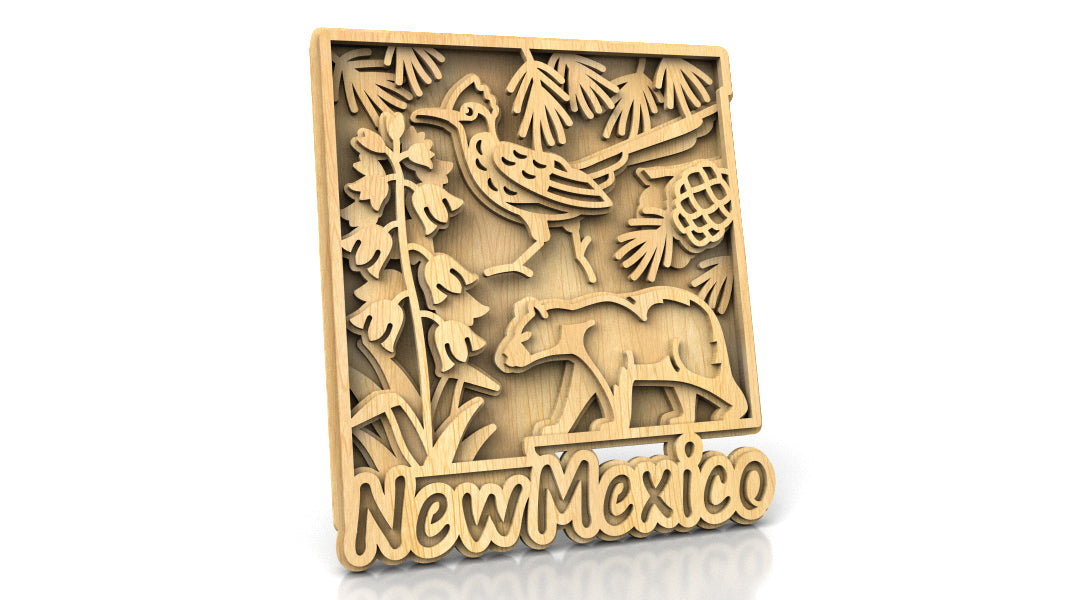 C240-New Mexico Scroll Saw Pattern - Alex Fox Patterns