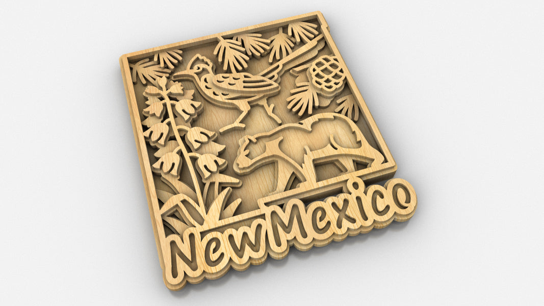 C240-New Mexico Scroll Saw Pattern - Alex Fox Patterns