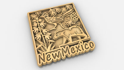 C240-New Mexico Scroll Saw Pattern - Alex Fox Patterns