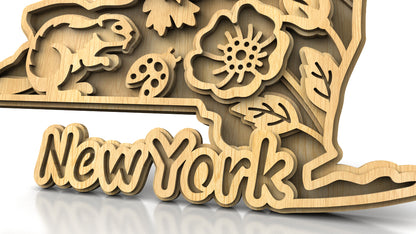 C240-New York Scroll Saw Pattern - Alex Fox Patterns