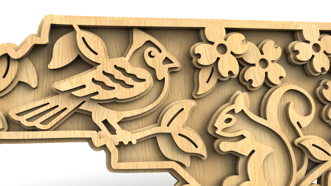C240-North Carolina Scroll Saw Pattern - Alex Fox Patterns