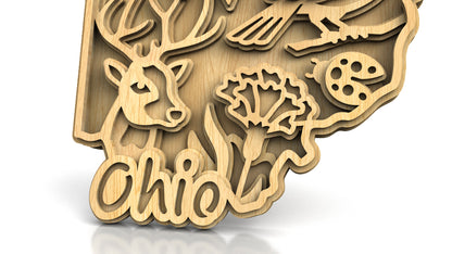 C240-Ohio Scroll Saw Pattern - Alex Fox Patterns