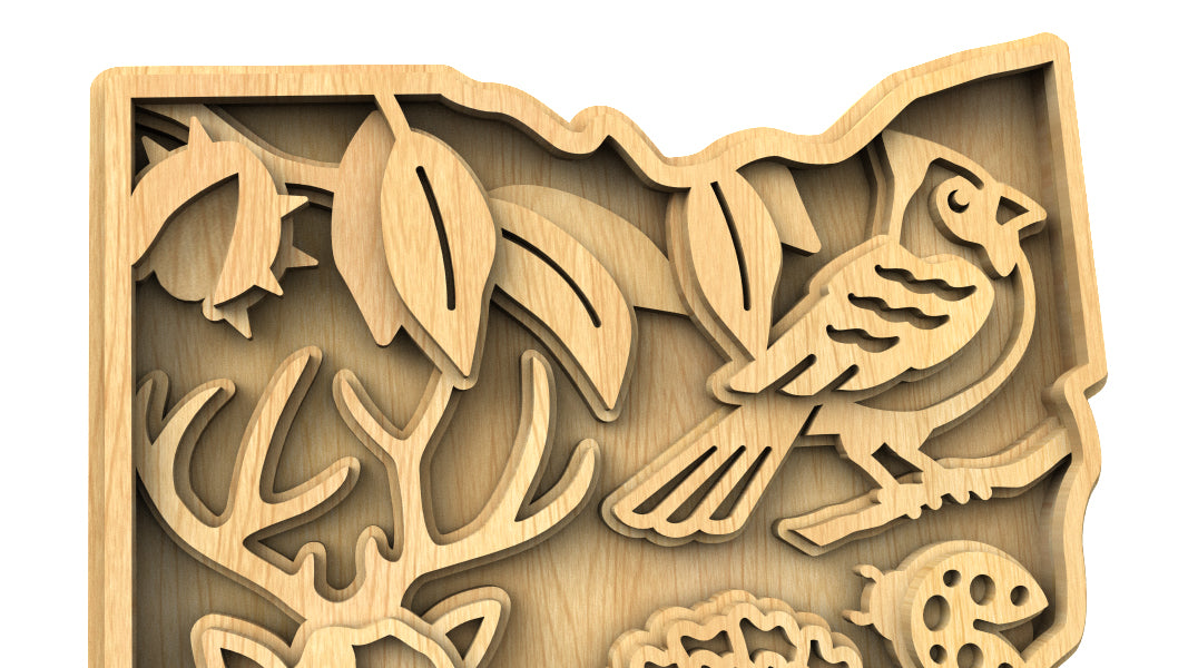 C240-Ohio Scroll Saw Pattern - Alex Fox Patterns