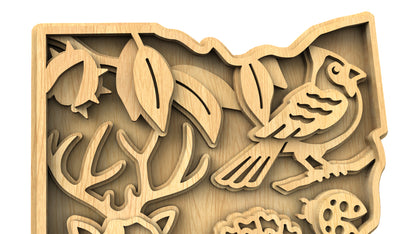 C240-Ohio Scroll Saw Pattern - Alex Fox Patterns