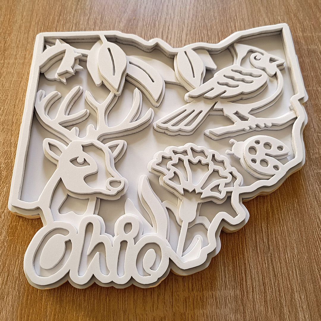 C240-ohio  layered scroll saw project - Alex Fox pattern