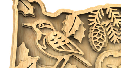 C240-Oregon Scroll Saw Pattern - Alex Fox Patterns