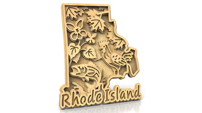 C240-Rhode Island Scroll Saw Pattern - Alex Fox Patterns