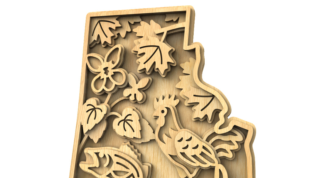 C240-Rhode Island Scroll Saw Pattern - Alex Fox Patterns