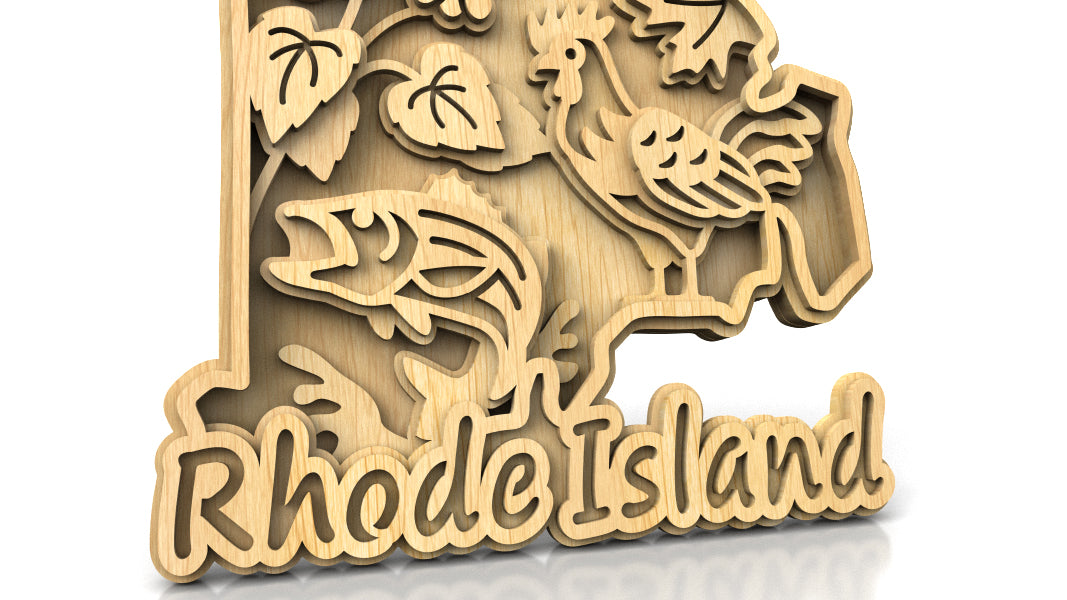 C240-Rhode Island Scroll Saw Pattern - Alex Fox Patterns