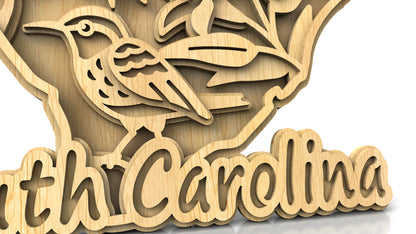 C240-South Carolina Scroll Saw Pattern - Alex Fox Patterns