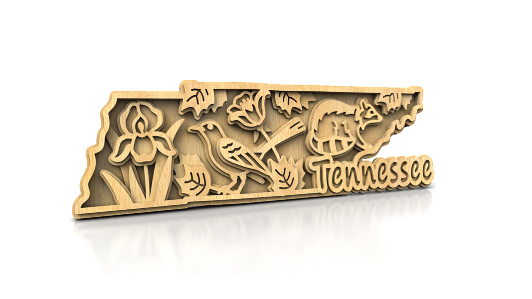 C240-Tennessee Scroll Saw Pattern - Alex Fox Patterns