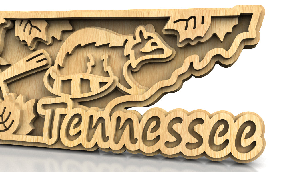 C240-Tennessee Scroll Saw Pattern - Alex Fox Patterns