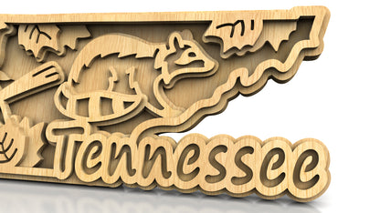 C240-Tennessee Scroll Saw Pattern - Alex Fox Patterns