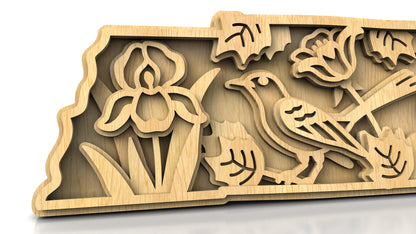 C240-Tennessee Scroll Saw Pattern - Alex Fox Patterns