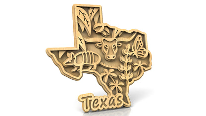 C240-Texas Scroll Saw Pattern - Alex Fox Patterns