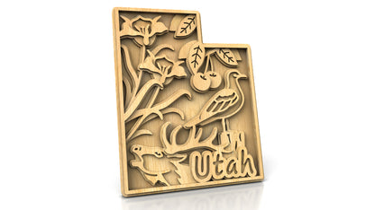 C240-Utah Scroll Saw Pattern - Alex Fox Patterns