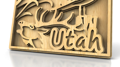 C240-Utah Scroll Saw Pattern - Alex Fox Patterns