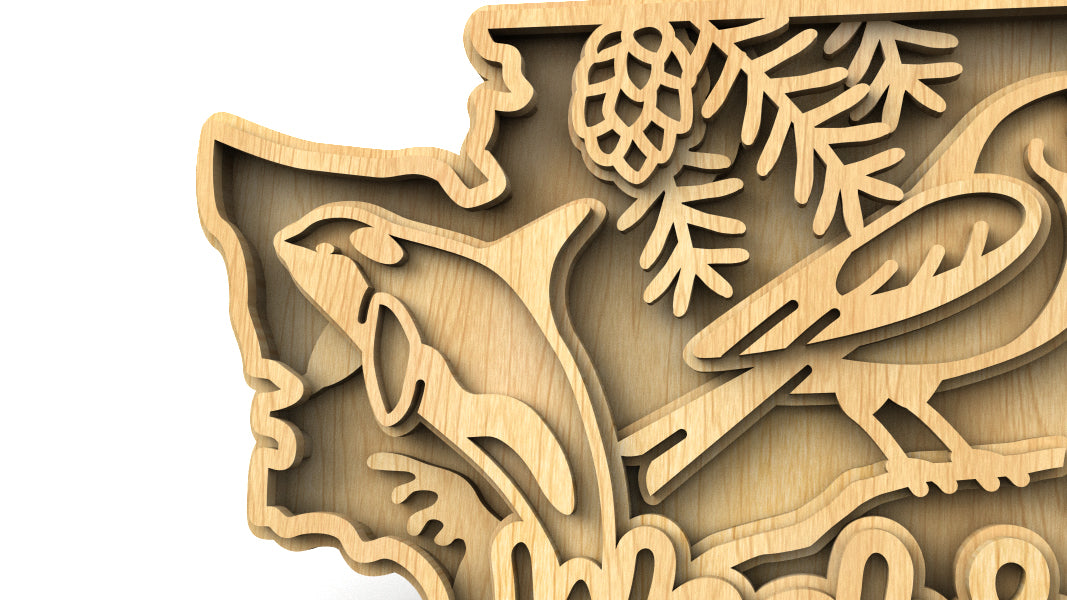C240-Washington Scroll Saw Pattern - Alex Fox Patterns