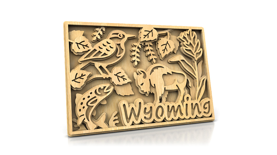 C240-Wyoming Scroll Saw Pattern - Alex Fox Patterns