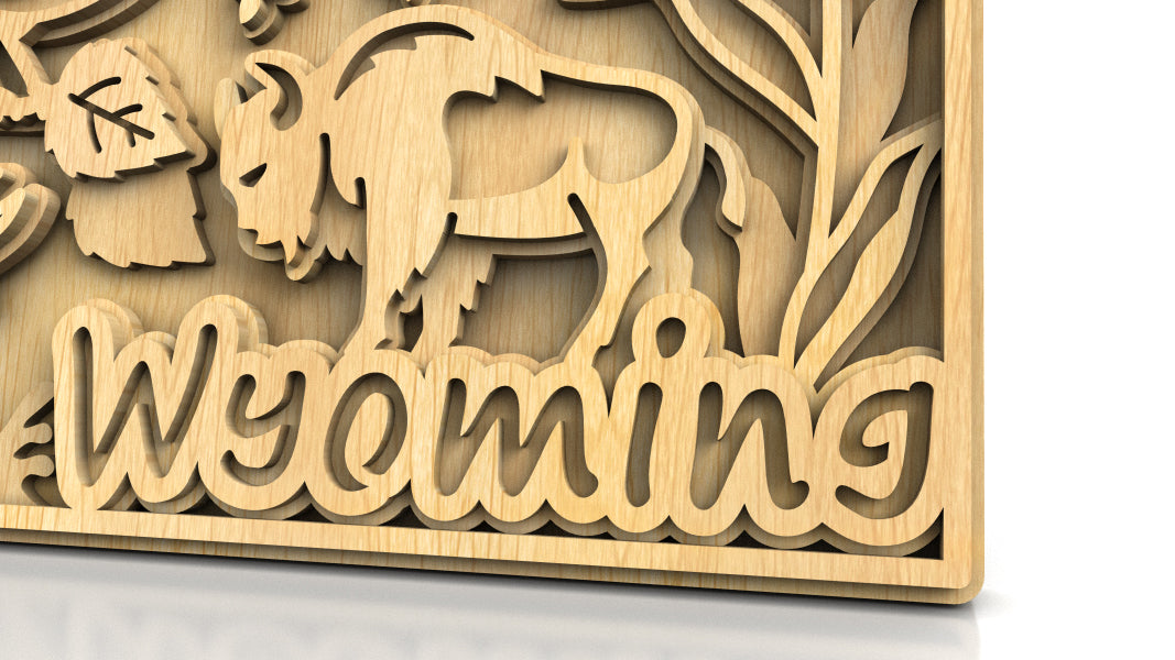 C240-Wyoming Scroll Saw Pattern - Alex Fox Patterns